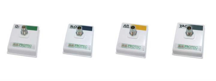 Postos de parede para Rede de Gases